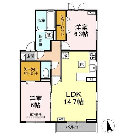 フランメゾンの物件間取画像